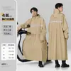 Bimei Impermeable Largo Reflectante para Adultos, Unisex, Adecuado para Andar en Bicicleta Eléctrica, Chaqueta Impermeable al Agua y al Viento