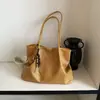 Bolsa Retrô Grande Capacidade Transfronteiriça Feminina 2026 Nova Outono Versátil Casual Bolsa de Ombro Estilo Coreano Bolsa Tote para o Trabalho