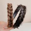 2023 más Peluca de Trenza Espiga Diadema Mejorada Elegante Perla Trenza Twist Antideslizante Accesorios para el Cabello para Mujeres