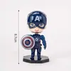 Superhéroes Avengers Capitán América Batman Iron Man Thor Adornos Decoración para Pastel de Cumpleaños