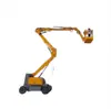 Plataforma elevatória com braço articulado, veículo de trabalho aéreo autopropelido de doca, elevador hidráulico com braço articulado para jardim