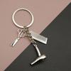 Xiyin Temu AliExpress Amazon Explosiones Joyería Simple Lavar, Cortar y Soplar Colgante de Llavero de Tres Piezas