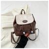 2023 outono e inverno nova pequena cor retro combinando estilo coreano simples moda simples casual ombro mensageiro mochila
