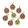 Aleación Cinco Vías Dios de la Riqueza Colgante Joyería DIY Ojo de Buda Colgante Gota de Aceite Estilo Tíbet Pulsera Collar Accesorios Mayoreo