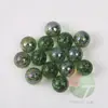 90 Peças 16mm verde transparente Gergelim contas de vidro nostálgicas 1.6cm colorido verde queijo cânhamo ponto bola de gude 500g