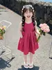 Vestido de niña para verano 2026, nuevo y elegante vestido de verano para bebé, vestido tipo chaleco de verano para niños, estilo fino tipo algodón