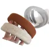 Diadema de Esponja de Lana Gruesa Retro Otoño Invierno Cabeza Alta Color Sólido Borde Ancho Diadema de Cabello Versátil para Salir