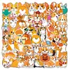 50 Lindos Stickers de Graffiti de Colección de Gatos y Perros para Botellas de Agua, Maletas, Cuadernos y Decoraciones de Teléfono al por Mayor