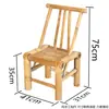 Cadeira de bambu antiga estilo rústico encosto cadeira cadeira de bambu e rotim trançada adereços mesa pequena de bambu mesa e cadeira de bambu para pátio externo combinação