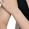 Pulsera de Mariposa de Plata Esterlina S925 Estilo K para Mujer Nicho Lujo Accesible Circonita Micro-Incrustada Estilo Bosque Pequeña Fresca Estudiante Mejor Amiga Pulsera