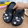 Acessórios para Sapatos com Furos Flor de Sapato Fivela de Sapato DIY Desenho Animado Fofo Estrela Fivela Decorativa Acessórios Removível Ajuste Atacado
