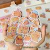 Venta Caliente Transfronteriza 100 Pegatinas de Capibara Animales Lindos de Dibujos Animados DIY Patineta Funda de Teléfono Pegatinas para Equipaje Venta al por Mayor