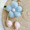 Tela Rellena de Algodón Colgante de Flor Tulipán DIY Accesorios para Ropa Flor Estéreo Linda Flor de Cinco Pétalos Accesorios
