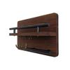 En stock, venta al por mayor de fábrica, estante para llaves de madera maciza, estante de almacenamiento de pared montado en la pared, estante de almacenamiento de llaves de entrada, estante de madera para llaves