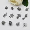 Acessórios de Prata Esterlina 925 Pingente Flor de Lótus Ameixa Contas de Balde Pingente de Elefante Pulseira de Cristal DIY Colar Pingente de Joia