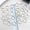 Acessórios para Joias DIY Recorte Coração Estrela de Cinco Pontas Hexágono Miçangas com Furo Pequeno Conector de Liga Pulseira Colar Miçangas