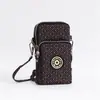 Bolsa diagonal para teléfono móvil al por mayor Nueva Bolsa pequeña para mujer Bolsa de tela para teléfono móvil bolsa vertical para cuello brazo muñeca monedero