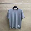 Ventas Directas de Fábrica Tb Nuevo Estilo de Verano Camiseta Casual de Manga Corta con Cuello Redondo y Hilo Rayado Circular de Cachorro para Hombres y Mujeres