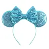 Acessórios de cabelo do Mickey transfronteiriços bordado lantejoulas laço faixa de cabeça de festa faixa de cabeça de parque de diversões férias acessórios de cabelo infantis pronta entrega