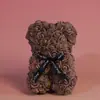 Oso de Rosas de 25 cm Regalo para el Día de San Valentín, Día de la Madre, Cumpleaños Admite Procesamiento Personalizado Arte Floral Flores Eternas Flores Hechas a Mano