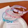 Diademas de Dibujos Animados de Colores Gelatina para Niñas, Accesorios para el Cabello que No Aprietan para Niñas con Cabello Quebradizo, Nuevos Pasadores para el Cabello 2025