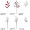 Galhos de pinha artificial de Natal transfronteiriços, flocos de neve, agulhas de pinheiro, bagas, galhos de frutas vermelhas, galhos de decoração de feriado, buquê de agulhas de pinheiro de Natal