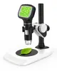 Microscópio Infantil Transfronteiriço com Telas de 2,4 polegadas, Lupa de 50X-1600X, Brinquedo Educacional Infantil Multifuncional Atacado