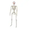 Figura de esqueleto brillante para Halloween 90cm, puede pararse, articulaciones ajustables, decoración de lugar, decoración de ambiente