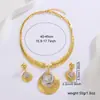 Set de collar y pendientes vintage de aleación europeo y americano para mujer, chapado en oro, chapado en gunmetal, incrustado de diamantes, moderno y exagerado conjunto de joyería de dos piezas