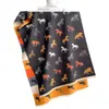 Novo cachecol jacquard dupla face com estampa de cavalo estilo chinês para mulheres, modelo curto com franjas, aquecedor de pescoço quente, adequado para outono e inverno como um xale grande