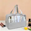 Bolsa de Cosméticos de Viaje de PVC Transparente Portátil Impermeable Neceser Cosméticos Portátil Bolsa de Almacenamiento de Gran Capacidad