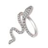 Anillo de Serpiente con Diamantes de Puntos de Venta Caliente para Mujer, Diseño Nicho, Estilo Cool, Apertura de Alta Gama, Anillo Único Personalizado para Dedo Índice, Anillo de Moda