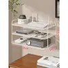 Soporte para Router Almacenamiento para Módem Óptico Decodificador de TV Gabinete con Disipación de Calor Estante de Almacenamiento de Escritorio Enchufe Soporte para Control Remoto
