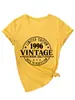 Edição Limitada 1996 Amazon eBay Estação Independente Casual Confortável Camiseta Feminina Manga Curta Gola V