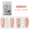 Atacado 1440 Peças de Manicure Fundo Plano Diamante Branco Transparente Super Brilho Diamante Tcheco Austríaco Cor AB Tamanho Decoração de Unhas Acessórios de Diamante