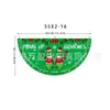 Bandera colgante de Navidad nueva transfronteriza de Amazon Bandera semicircular Bandera en forma de abanico Bandera de forma especial Decoración de barandilla para fiesta de Halloween
