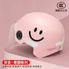 Casco Mujeres Coche Eléctrico Protector Solar Protección UV Cara Completa Lente Batería Casco de Seguridad para Mujeres Ligero Verano Cara Sonriente