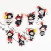 Piezas accesorias de resina: linda caricatura de niña pequeña, payaso, globo, pegamento de crema DIY, imanes para refrigerador, accesorios para fundas de teléfono