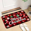 Alfombra de casa de diatomeas con ambiente decorativo navideño estilo Ins, resistente a la suciedad y antideslizante para la puerta de entrada