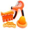 Macacão de apoio transfronteiriço com mola mecânica de contagem de cinco peças de silicone para treinamento de reabilitação manual de cinco dedos