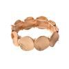 Pulsera Elástica Geométrica Metálica Plegada Personalizada Europea y Americana Pulsera de Mano Simple de Gama Alta de Nicho de Industria Pesada Transfronteriza