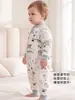 Saco de Dormir Acolchoado Anti-Chute para Bebê Outono/Inverno 2026 com Pernas Separadas, Algodão Espesso, Saco de Dormir Controlado por Temperatura Classe A para Recém-Nascidos