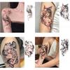 Color Zorro Adhesivo de Tatuaje Herbal Nicho Impermeable Larga Duración Realista Clavícula Vientre Cubriendo Cicatrices Chica Hot