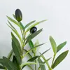Rama de olivo artificial con frutos Rama de olivo Decoración del hogar Bonsái falso Hoja verde encriptada Planta en maceta Estilo Nórdico Ins