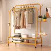 Arara de Roupas Vertical de Chão, Varal de Roupas para Varanda, Arara de Roupas Dobrável para Interior, Cabideiro Simples, Cabideiro para Dormitório Atacado