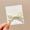 Grampo de cabelo elegante com bolinhas estilo coreano para franja, presilha lateral floral de luxo leve, acessório de cabelo tipo bobby pin