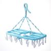Varanda dobrável cueca cabide doméstico plástico redondo rack de secagem meias clip multi-clip rack de secagem