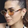 Gafas de Sol Estilo Europeo y Americano en Stock, Gafas de Sol Redondas Metálicas Estilo Retro Callejero, Gafas de Sol de Moda de Venta Caliente Transfronteriza con Envío Gratis F