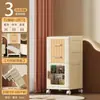 Armário de armazenamento multicamadas 36-42CM, armário de armazenamento tipo gaveta para cabeceira de cama, banheiro, armário de cozinha com rodas, design de porta aberta, armário para espaços estreitos