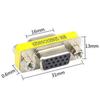 Adaptador VGA hembra a hembra, cabeza hembra directa, cabeza de extensión de línea VGA, adaptador de cabeza macho-hembra de 15 a 15 orificios